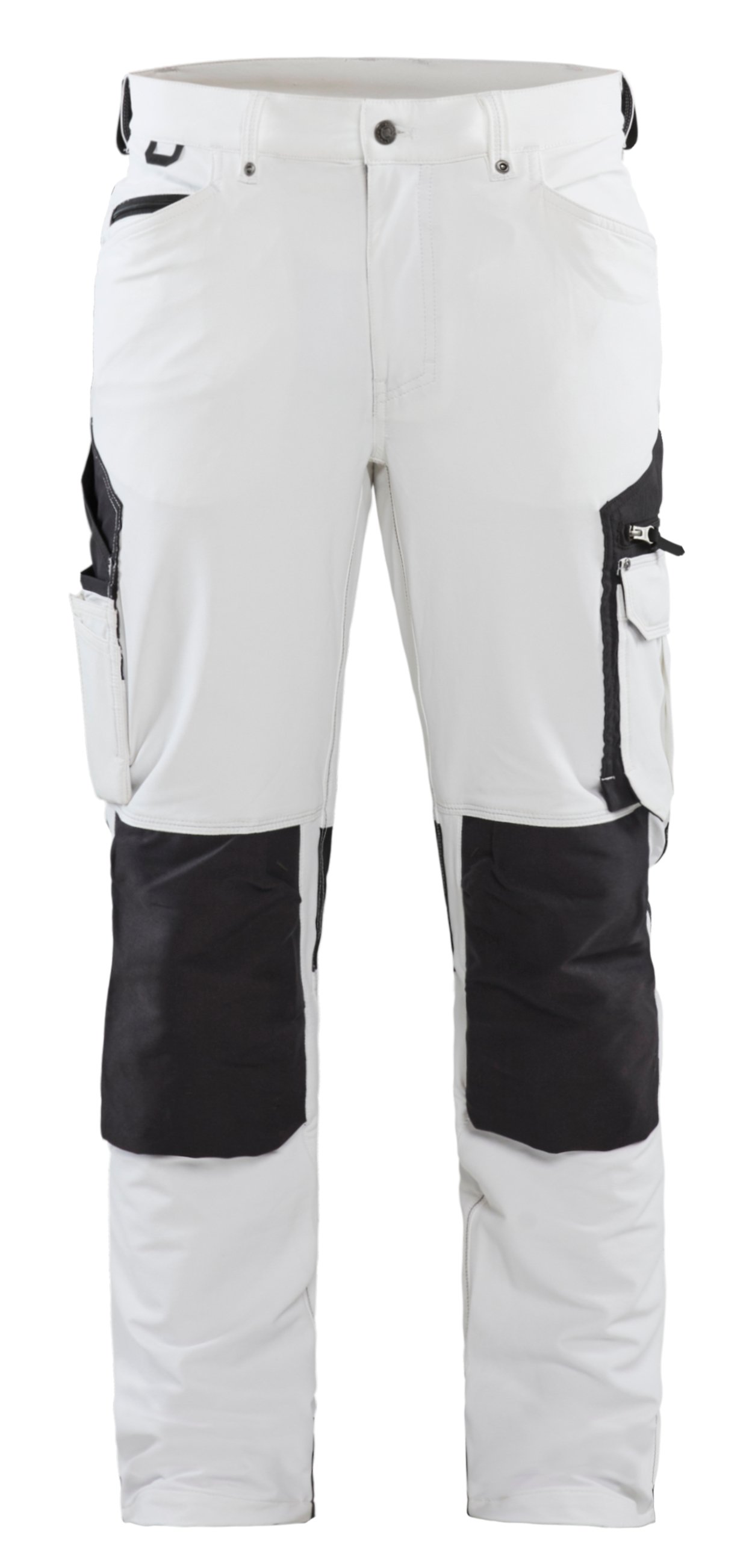 Blaklader X1500 Painters Trousers  WhiteDark Grey  Order Uniform UK Ltd