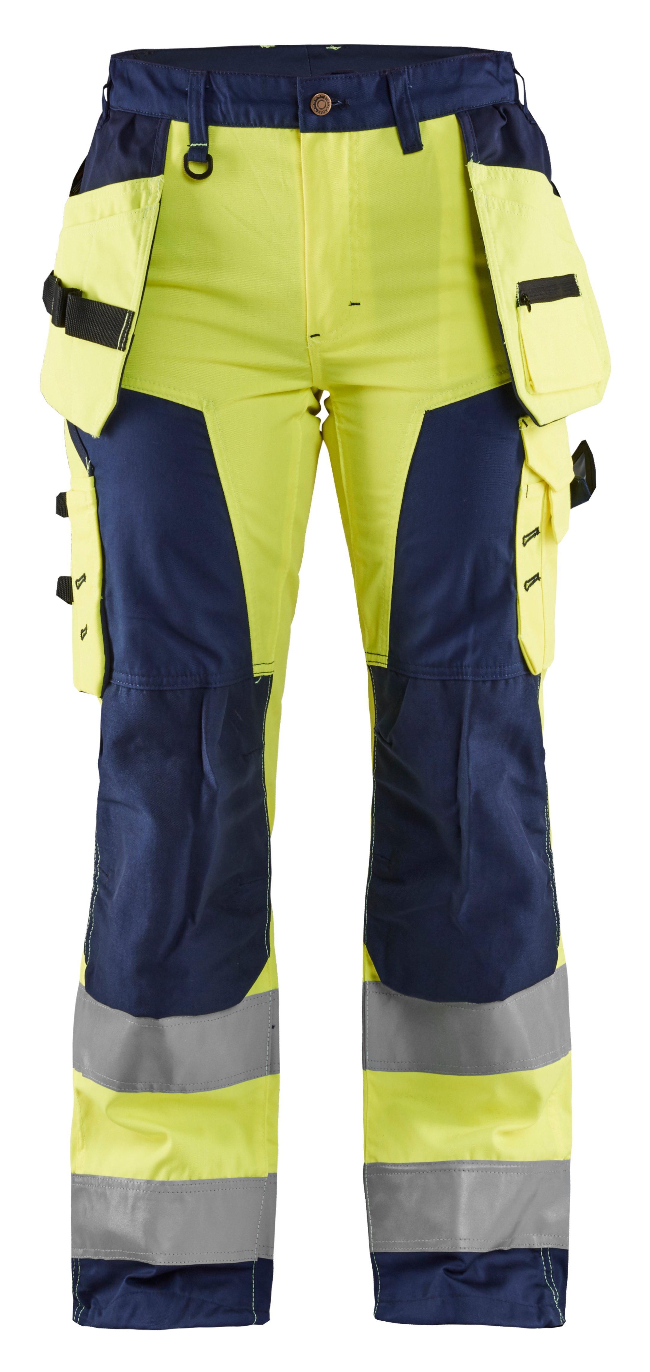 Blaklader HiVis Trousers with Stretch  Hivis yellowMid grey  Order  Uniform UK Ltd