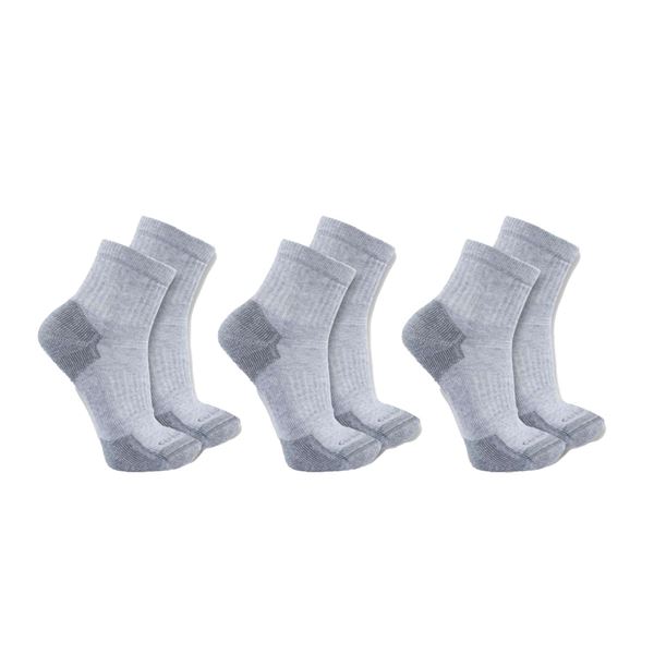 Carhartt SQ6103 Cotton Blend Quarter Sock Sock 3 Pack