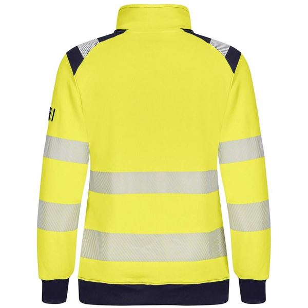 Tranemo 433626 Womens Hi Vis Zipped Sweatshirt