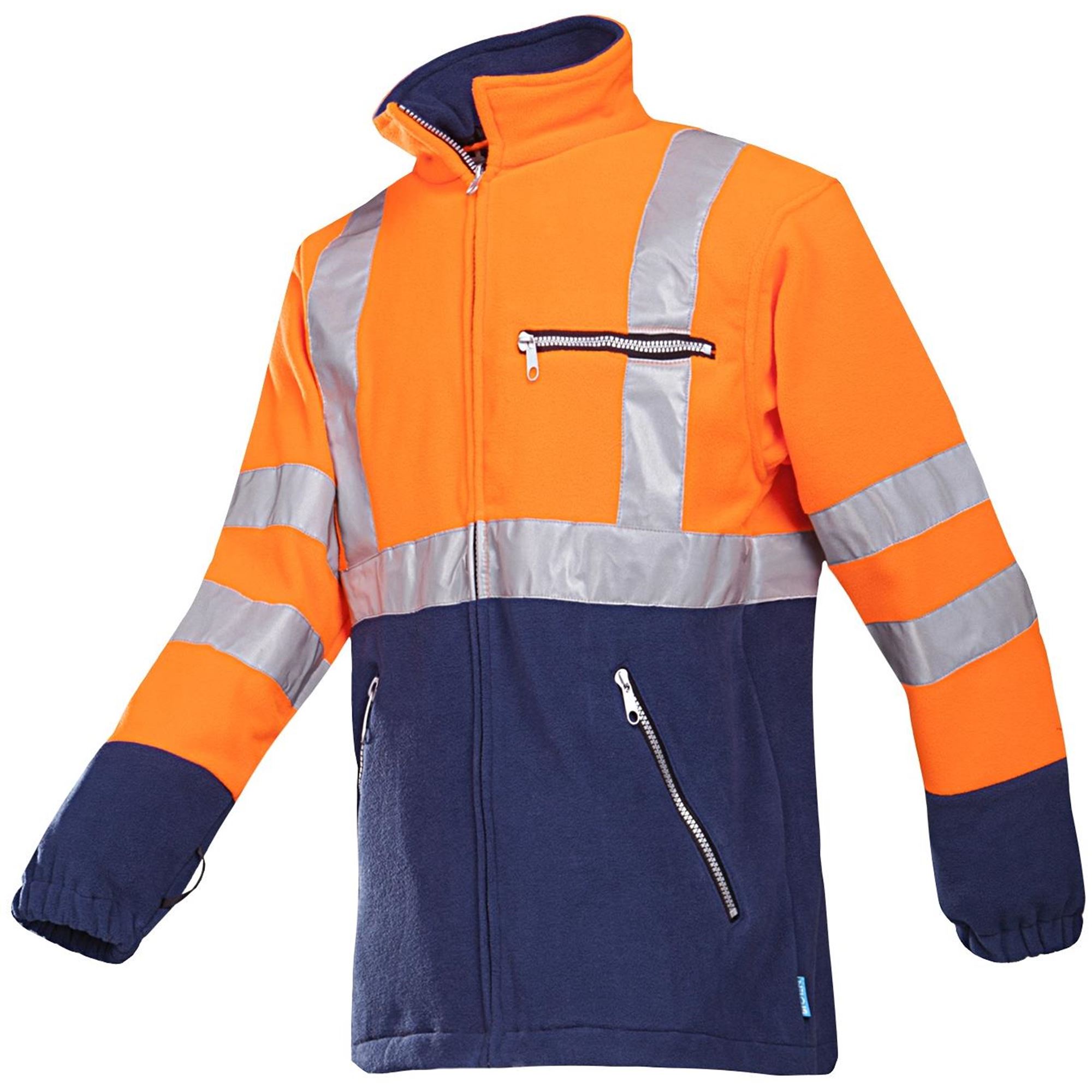 Kingley 497 Hi Vis Orange Navy Fleece