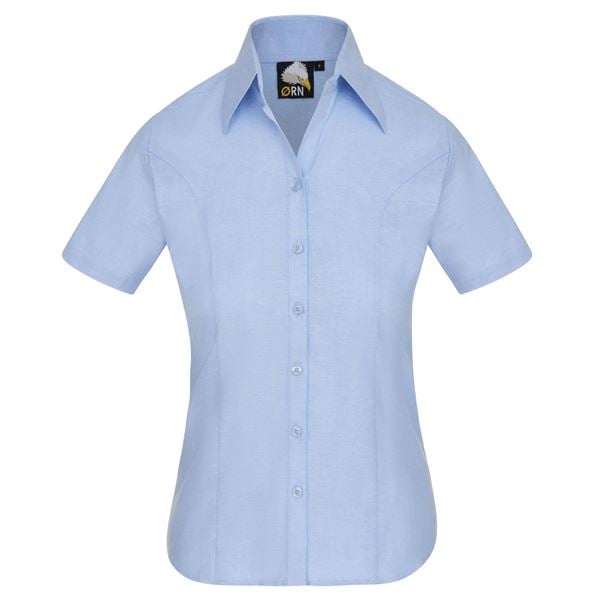 Orn Womens Classic Short Sleeve Oxford Blouse