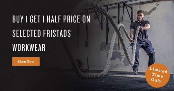 Buy 1 Get 1 Half Price On Selected Fristads Workwear