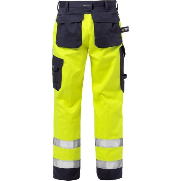 Fristads 2585 High Vis Yellow FR Work Trousers