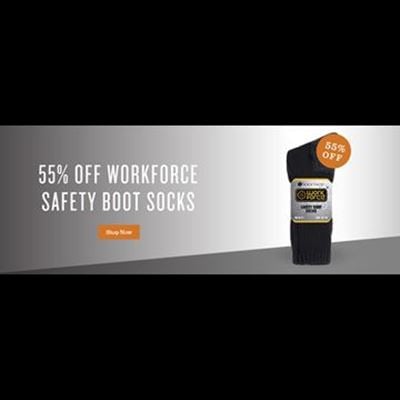 Get 55% Off Workforce Safety Boot Socks At Granite Workwear