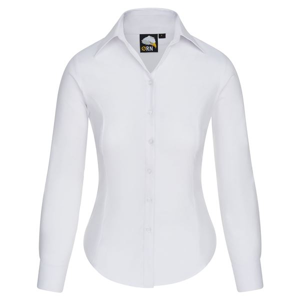 Orn Womens Oxford Long Sleeve Blouse